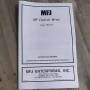 MFJ-854 RF Current Meter Instruction Manual