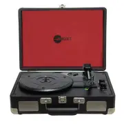 Curiosity Suitcase Bluetooth Turntable with Speakers Original Record Player