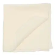 VANNUCCI Hand-Rolled Off-White Linen Pocket Square NEW 45cm x 45cm