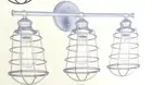 Ajax 3-Light Galvanized Indoor Vanity Light #519728 DESIGN HOUSE
