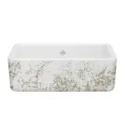 Shaws RC3018 30" Farmhouse Fireclay Kitchen Sink RC3018WHMTGO Gold Metallic