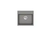 CARYSIL Waltz Granite Kitchen Sink - 560 x 510mm Single Bowl - Concrete Grey - Top/Under Mount