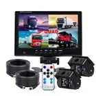 9" Splitscreen Monitor 4PIN Colour CCD IR Rearview Reversing 2x Cameras Package