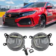 Bumper Driving Fog Lights Lamps Day Time Driving Light DRL For Honda Civic Fit (for: Honda)