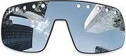 [Combine8] Combime 8 Premium Polarized Mirror Replacement Lenses for Oakley Sutro Vented OO9406 Sunglasses - Silver Mirror, Silver, One Size