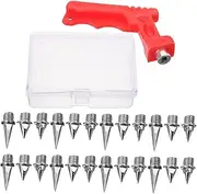 [Outanaya] Spikes 48 Pack Replacement Spikes 16 Short 16 Pointed Made from Metal for Running Shoes Sports Shoes