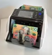 AUSTRALIAN MIXED NOTE MONEY COUNTER GENUINE AUSCOUNT AUS1100 COMPACT ELITE