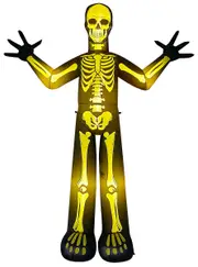 Giant 10ft Tall Inflatable Skeleton Halloween Lawn Decoration