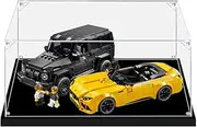 Acrylic Display Case for Lego 76924 Speed Champions MercedesAMG G63 & Mercedes AMG SL63 Figure Storage Box Dust Proof Glue Free