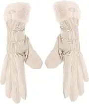 [Yardwe] Women's Thermal Winter Gloves Soft Thermal Gloves for Lady Plush Lining Hand Protector