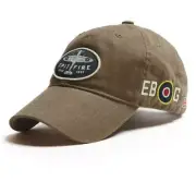 Red Canoe Spitfire Cap, Khaki, Vintage Heritage WWII Military Aviation Pilot Hat