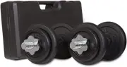Cortex 20Kg Dumbbell Weight Set with Case Weight Training Exercise Workout Fitne