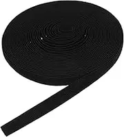 Generic Elastic Band with Fastener Yards Soft Nylon Tailoring Tape for Home Decor Versatile Black Stretchy Elastic for Waistbands Luggage Straps and More