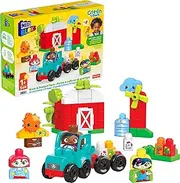 Mega Bloks Green Town Grow & Protect Farm building set with 54 big building blocks and special pieces, toy gift set for ages 1 and up [Amazon Exclusive]
