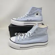Womens Converse Chuck Taylor All Star Lift Platform Blue Shoe / A10809F / Size 9