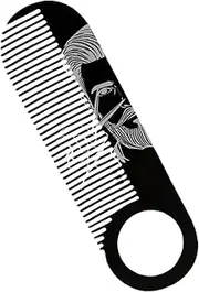 Beard Comb | Small Mustache Styling Brush,Ergonomic Hair Detailing Brush, Portable Men Accessories Styling Tools for Travel Home Outdoor