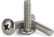 #6-32 x 5/8" Truss Head Phillips Machine Screws, Full Thread, 18-8 Stainless Steel, Quantity 100