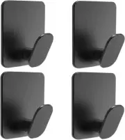 Black Wall Hooks Heavy Duty Stainless Steel Towel Hooks Self Adhesive Hooks