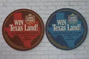 Beer Breweriana Coaster ~ Pabst Brewing LONE STAR Light ~ Win 5.2 Acres of Texas