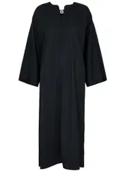 BY Malene Birger Cais Twill Midi Dress - Black - 10 10
