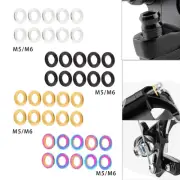 10 Pieces Chainwheel Spacers Washers Bolt for Mountain Bikes Stem Chainwheel