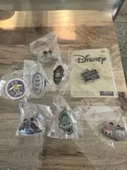 Disney 8 Pin Set FUNKO POP! Pirate Mickey Donald & Daisy Olaf Gus Thumper 2017