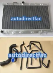 Alloy Radiator + Black Hoses for Subaru Impreza WRX STI GD GDA GDB 2002-2007
