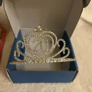 20 Year Old 20th Birthday Party Rhinestone Tiara Crown Hair Combs Silver