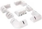 ATEM POWER Solar Panel Corner Mounting Bracket 7PCS with Cable Entry Gland Housing Drill-Free for RV Caravan Boat Rooftop, White