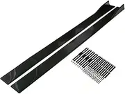 Car Side Skirts Compatible for Mitsubishi Lancer EVO X 10 78.7'' Extension Lower Splitter Panel Diffuser Body Kit Styling Exterior Part(Black)