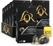 L'OR Espresso Coffee Onyx - Intensity 12 - 100 Aluminium Capsules Compatible ...