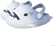 [Generic] Shark Slides Kids, Sharky Chanclas with Adjustable Straps, Non-Slip Open Toe Thick Sole Beach Pool Shoes