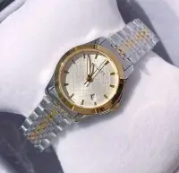 在飛比找Yahoo奇摩拍賣-7-11運費0元優惠優惠-GUCCI G-Timeless 白色錶盤 金色配銀色不鏽鋼