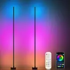Corner Floor Lamp, 2 Pack LED Corner Lamp with App/Remote/Button Control, Sma...