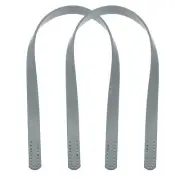 2pcs 24 Inch Leather Purses Straps Handbag Belt Band Bag Handles, Light Gray