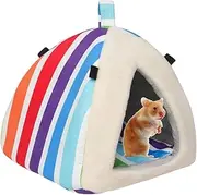 Hamster Bed House - Winter Warm Hamster Playing Bed - Sleeping Bed Keep Warm Nest House for Hammock Guinea Squirrel Mice Kot-au