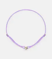 [Octavia Elizabeth] Octavia Elizabeth Parachute Nesting Gem 18kt gold bracelet with diamond One Size purple