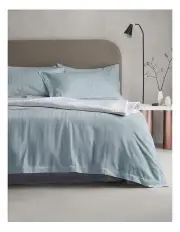 [Sheridan] Newmark Quilt Cover Set in Bluestone