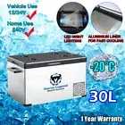 30L Portable Car Fridge 12V/24V/240V Car Caravan Bus Boat Rapid Cooling Freezer