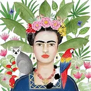 20 Napkins People Woman with Exotic Animals as Table Decoration Paper Napkins with Motif Also for Decoupage and Decoupage 33 x 33 cm