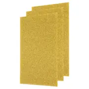 3Pcs Gold Glitter Acrylic Sheets 1/8" Thickness 12" x 8" PMMA Sheets