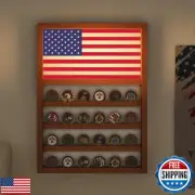 CoolGift Mart Light up Challenge Coin Display Wall Mount, Coin Holder America