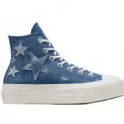 Converse Chuck Taylor All Star Lift Denim High Top Sneaker Navy / Egret