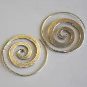 Nice circle earrings pure silver Karen hill tribe
