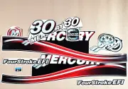 For MERCURY 30 four stroke outboard, Vinyl decal set from BOAT-MOTO / stickers