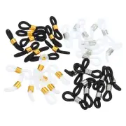 Eyeglass Chain Connector Retainer 40pcs Strap Holder Chain End Loop Multi Colors