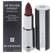Le Rouge Interdit Intense Silk Lipstick - 332 Rouge Safran by Givenchy for Women - 0.12oz Lipstick (Refillable)