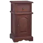 Solid Mahogany Bedside Table Drawers Storage Side Cabinet Bedroom Nightstand