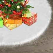 Christmas Tree Skirt, 36 Inch Faux Fur White Christmas Tree Skirt, Small Tree...