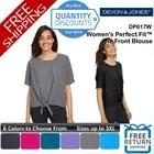 Devon & Jones Women Perfect Fit Tie Front Blouse Shirt Up To 3XL DP617W